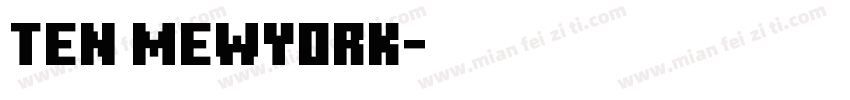 ten mewyork字体转换